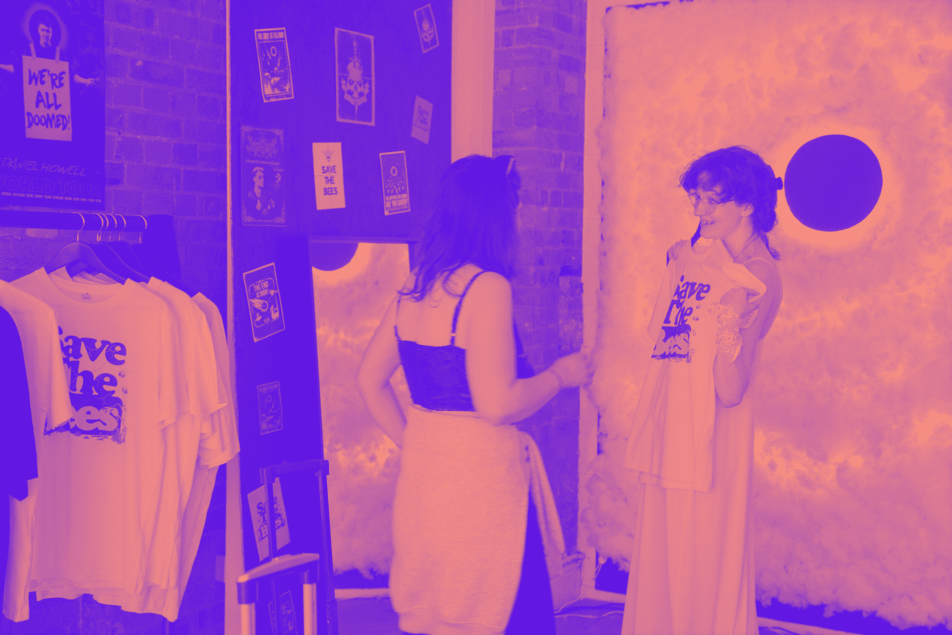 Fans enjoying some IRL Merch